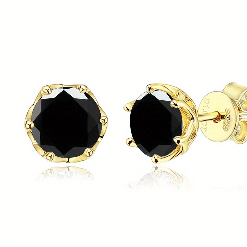 D Color Moissanite Stud Earrings