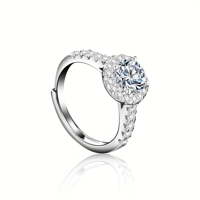 Sterling Moissanite Ring