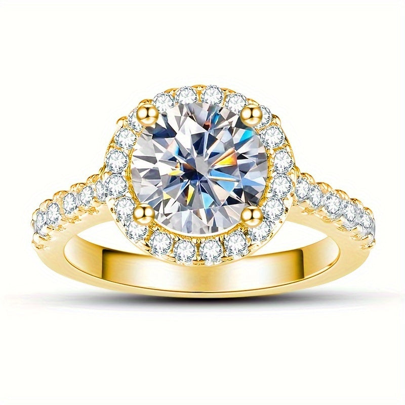 Luxury Moissanite Engagement Ring
