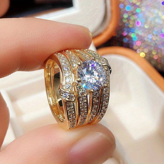 3-Piece Zirconia Ring Set