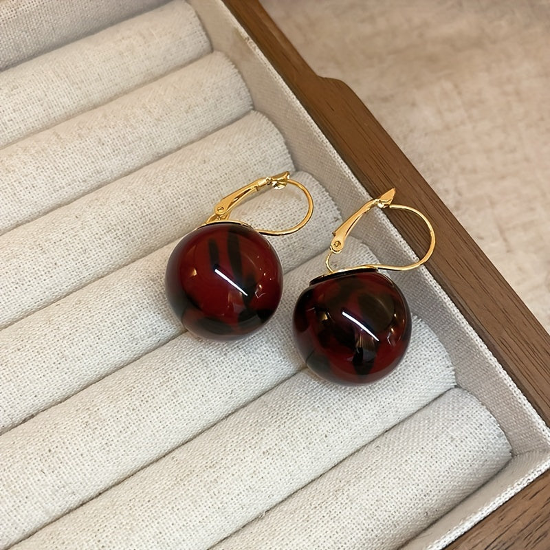 Vintage Resin Dangle Earrings