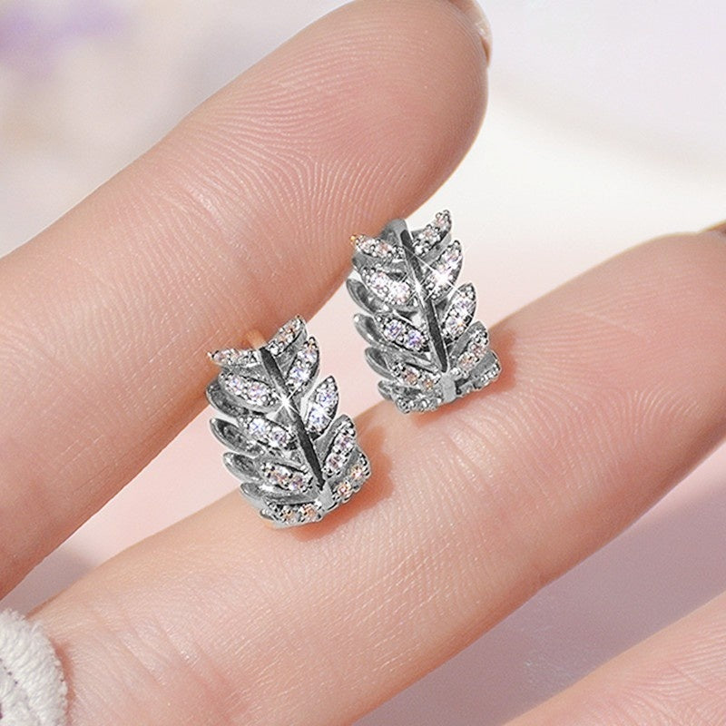 Exquisite Leaf Hoop Earrings