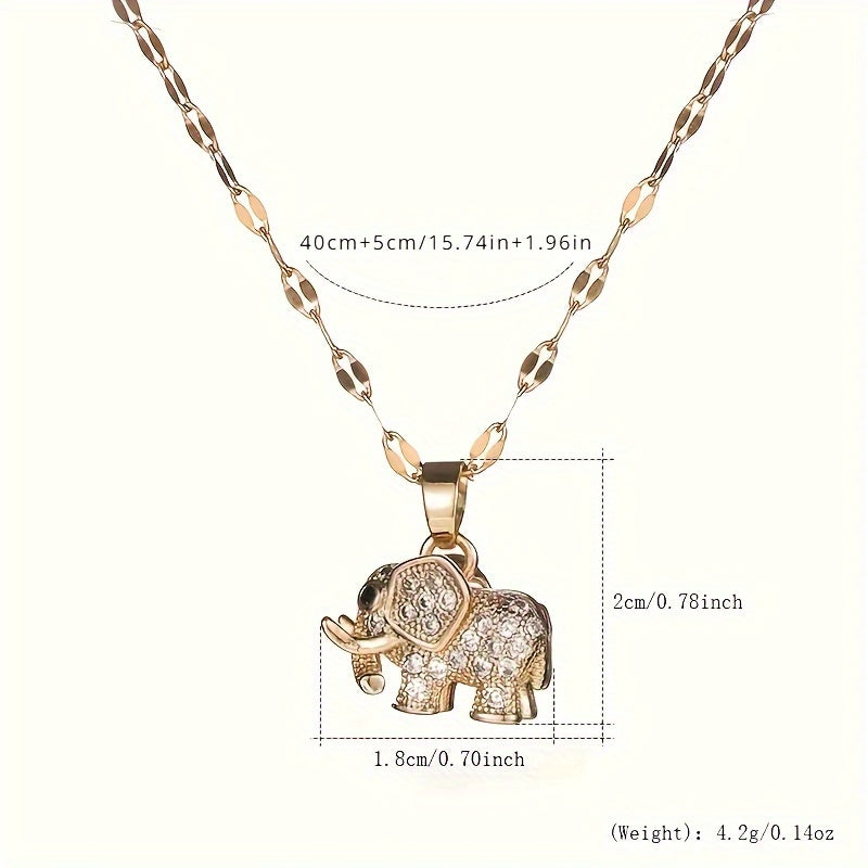 Elephant Pendant Necklace