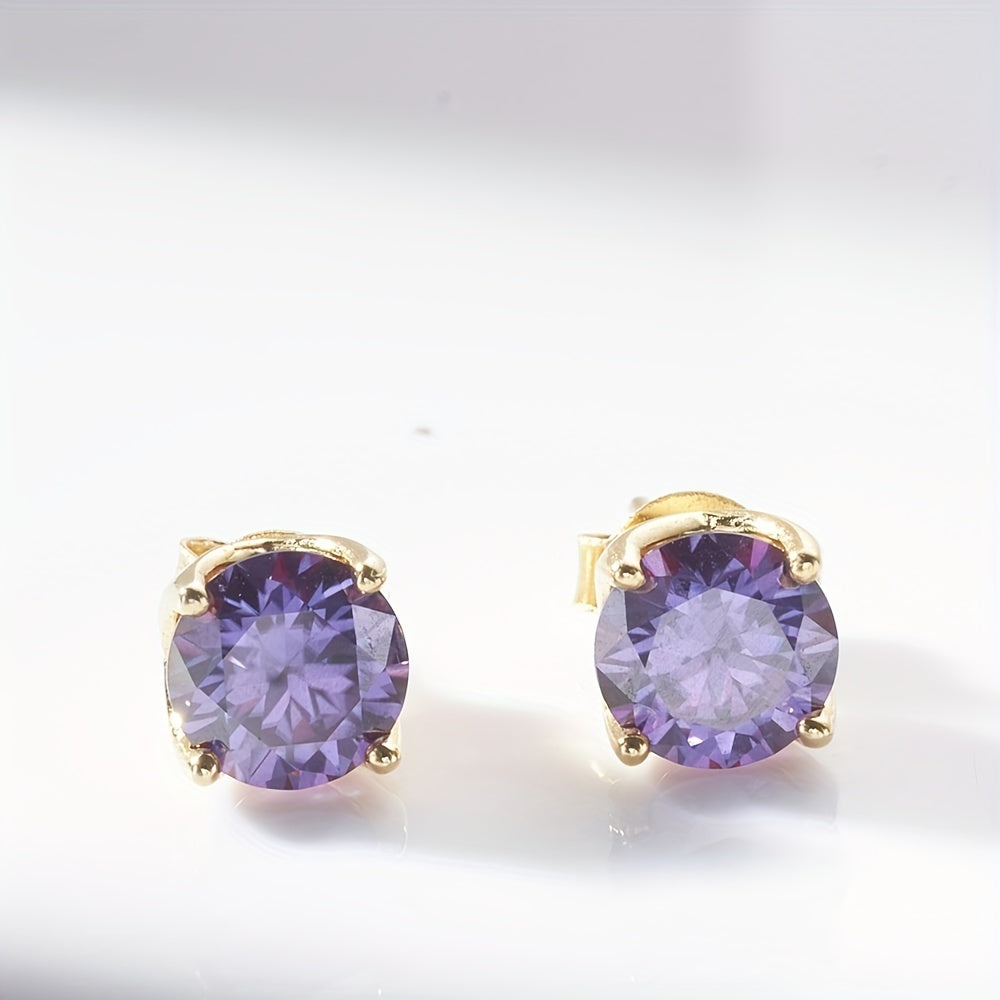 Genuine Moissanite Stud Earrings