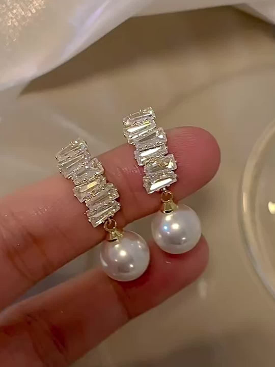 Elegant Geometric Drop Earrings for Women