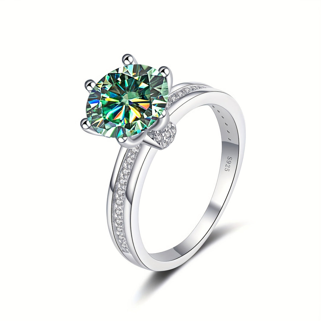Moissanite Promise Ring