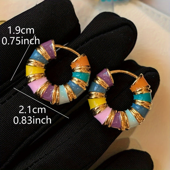 French-Inspired Chic Hoop Earrings