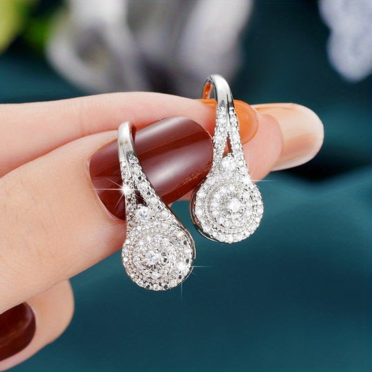 Luxury Cubic Zirconia Drop Earrings