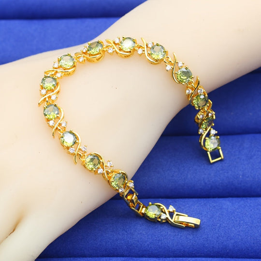 Elegant Vintage-Inspired Golden Copper Bracelet