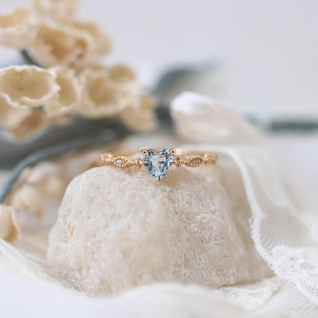 Elegant Vintage Heart-Shaped Ring