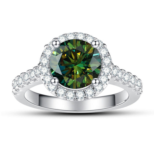 Sterling Moissanite Ring