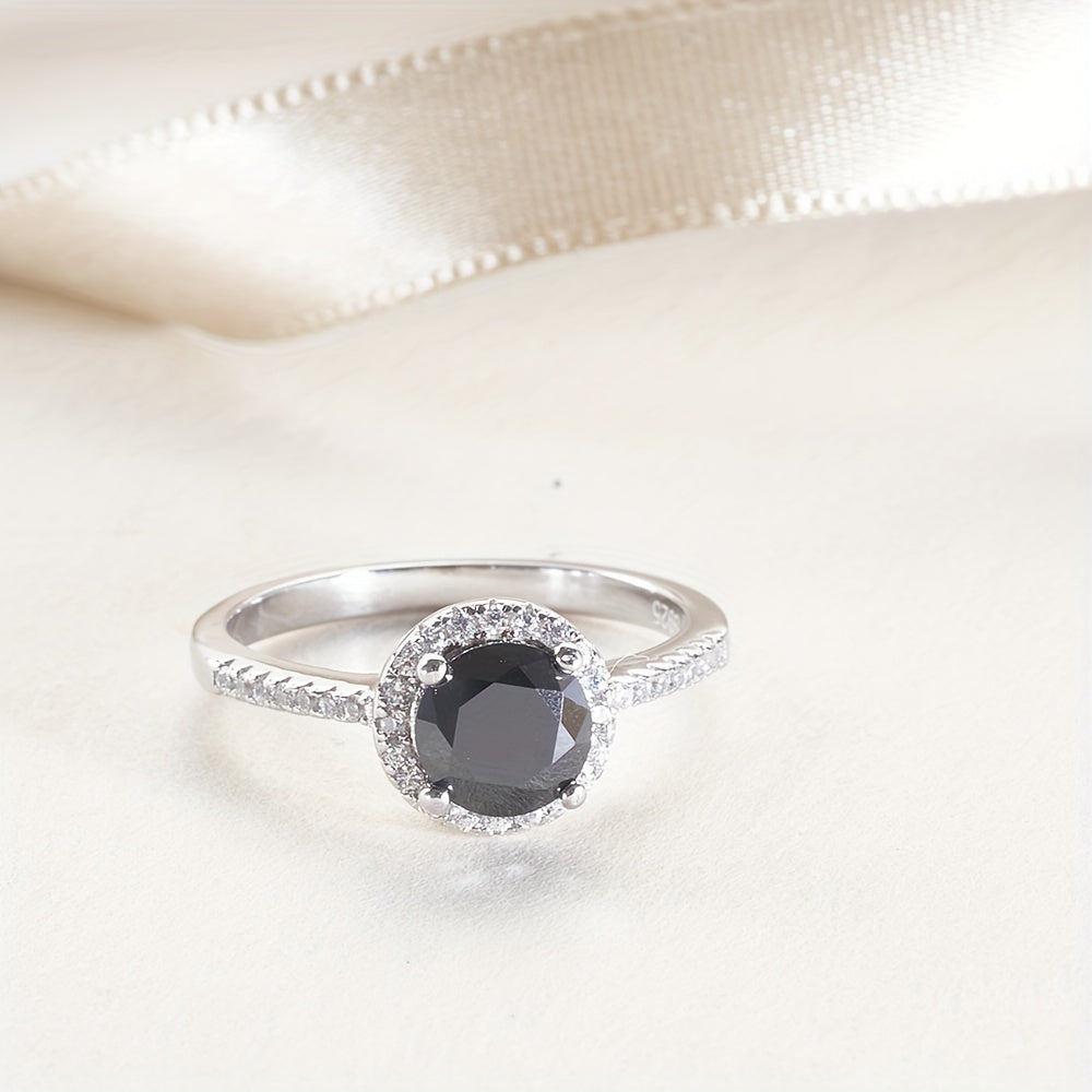 Sterling Moissanite Ring