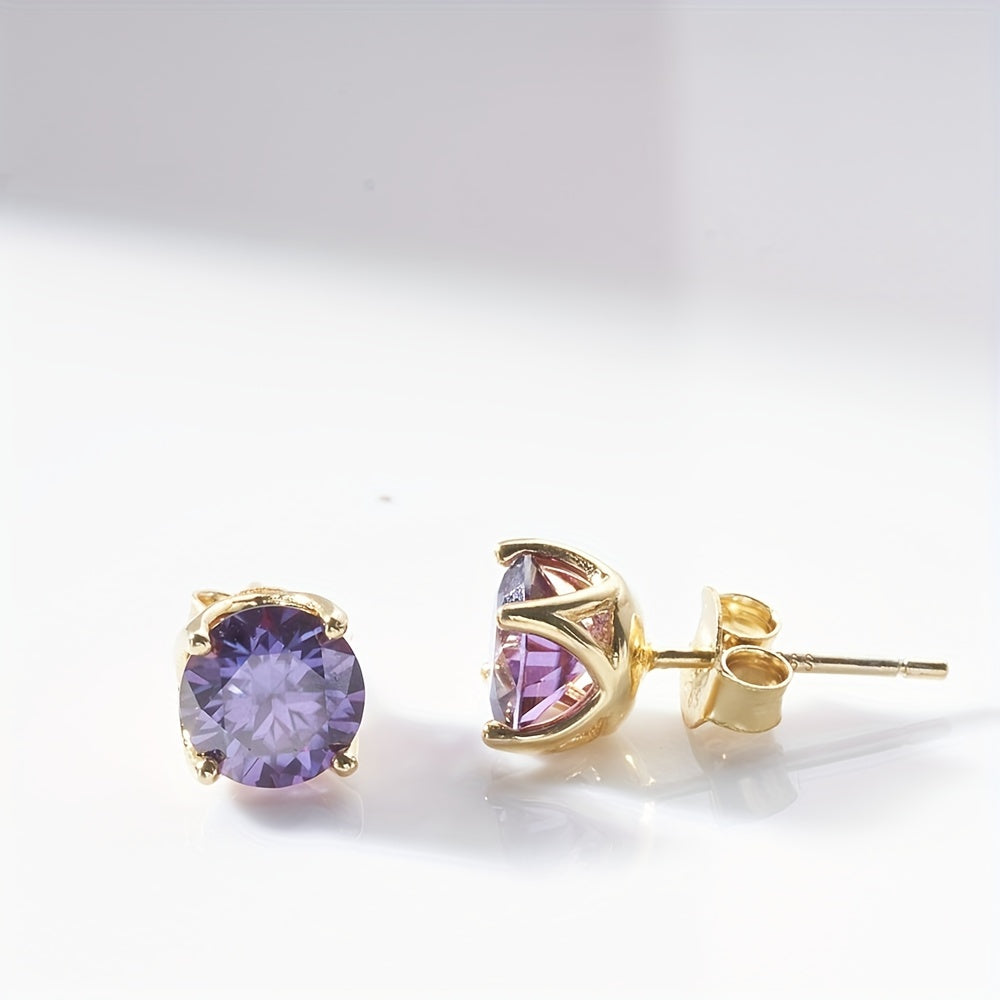 Genuine Moissanite Stud Earrings