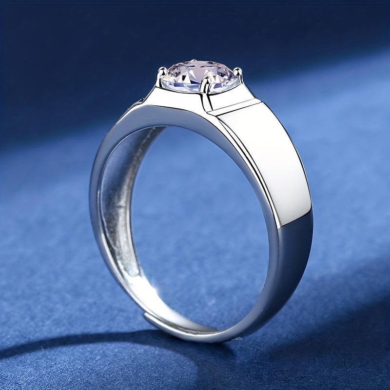 Retro Adjustable Moissanite Ring
