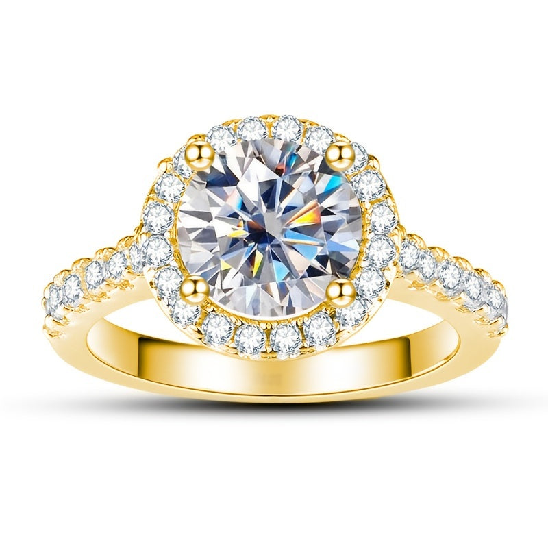 Moissanite Classic Halo Ring