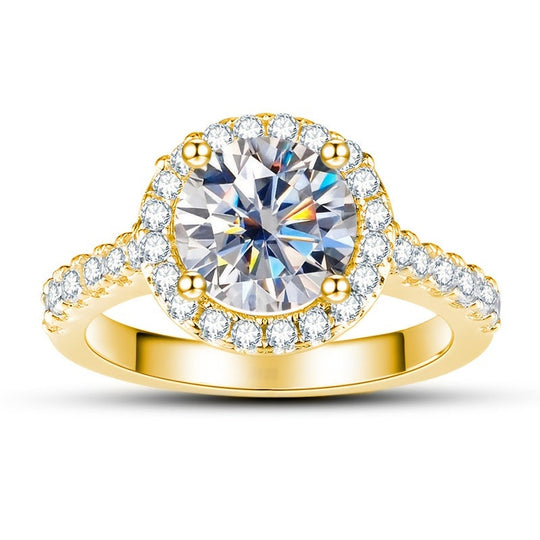 Moissanite Classic Halo Ring