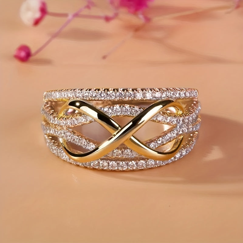 Elegant Zirconia Infinity Love Ring