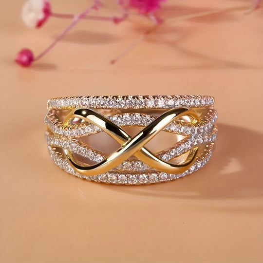Elegant Zirconia Infinity Love Ring