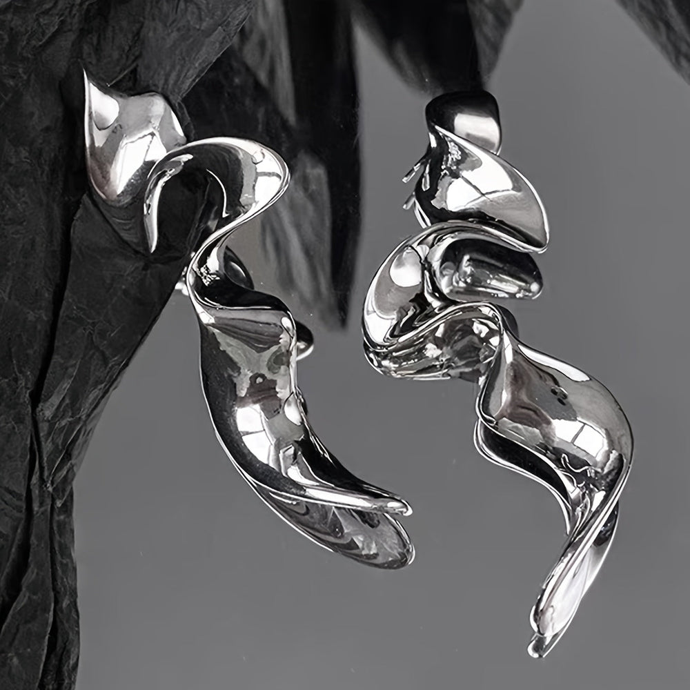Pair Of French Exaggerated Twists Earrings