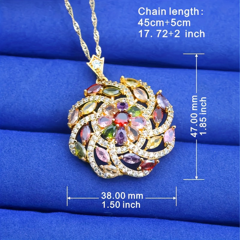 Bohemian Colorful Zirconia Jewelry Set