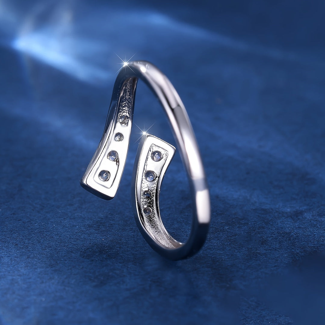 White Zirconia S925 Sterling Silver Ring