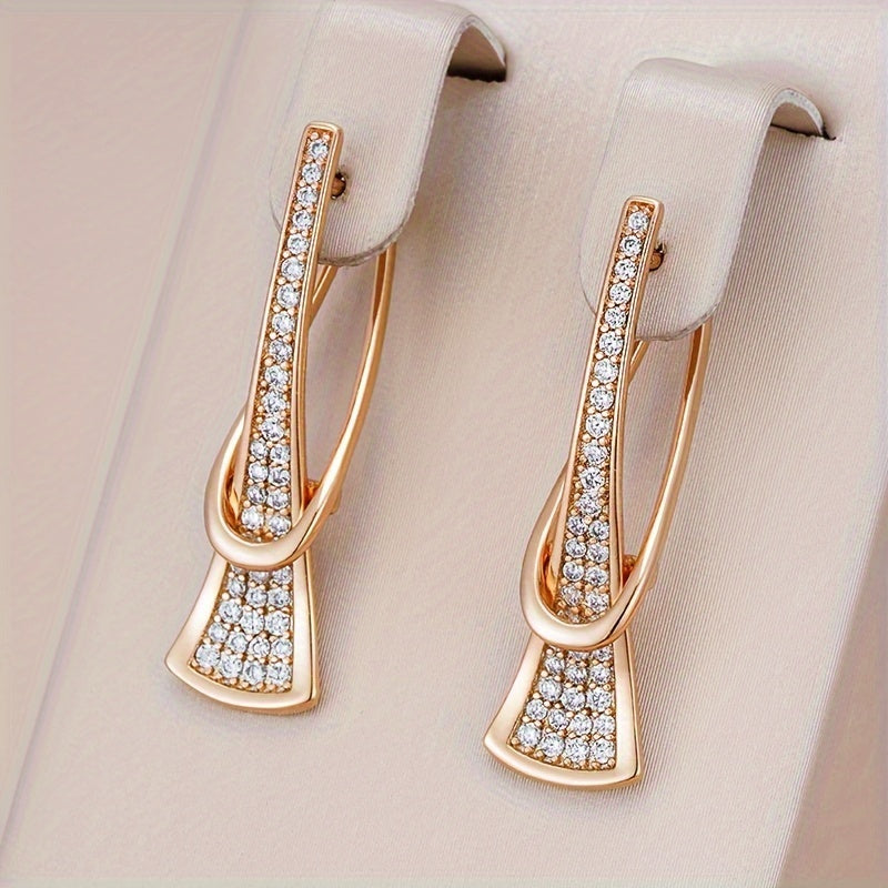 Luxurious Zirconia Earrings