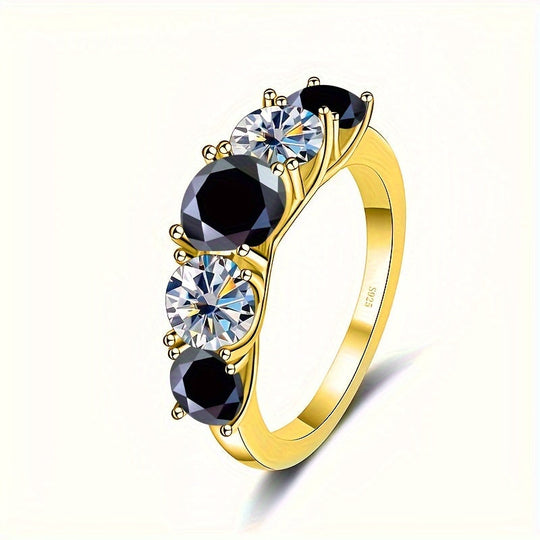 5-Stone Moissanite Engagement Ring
