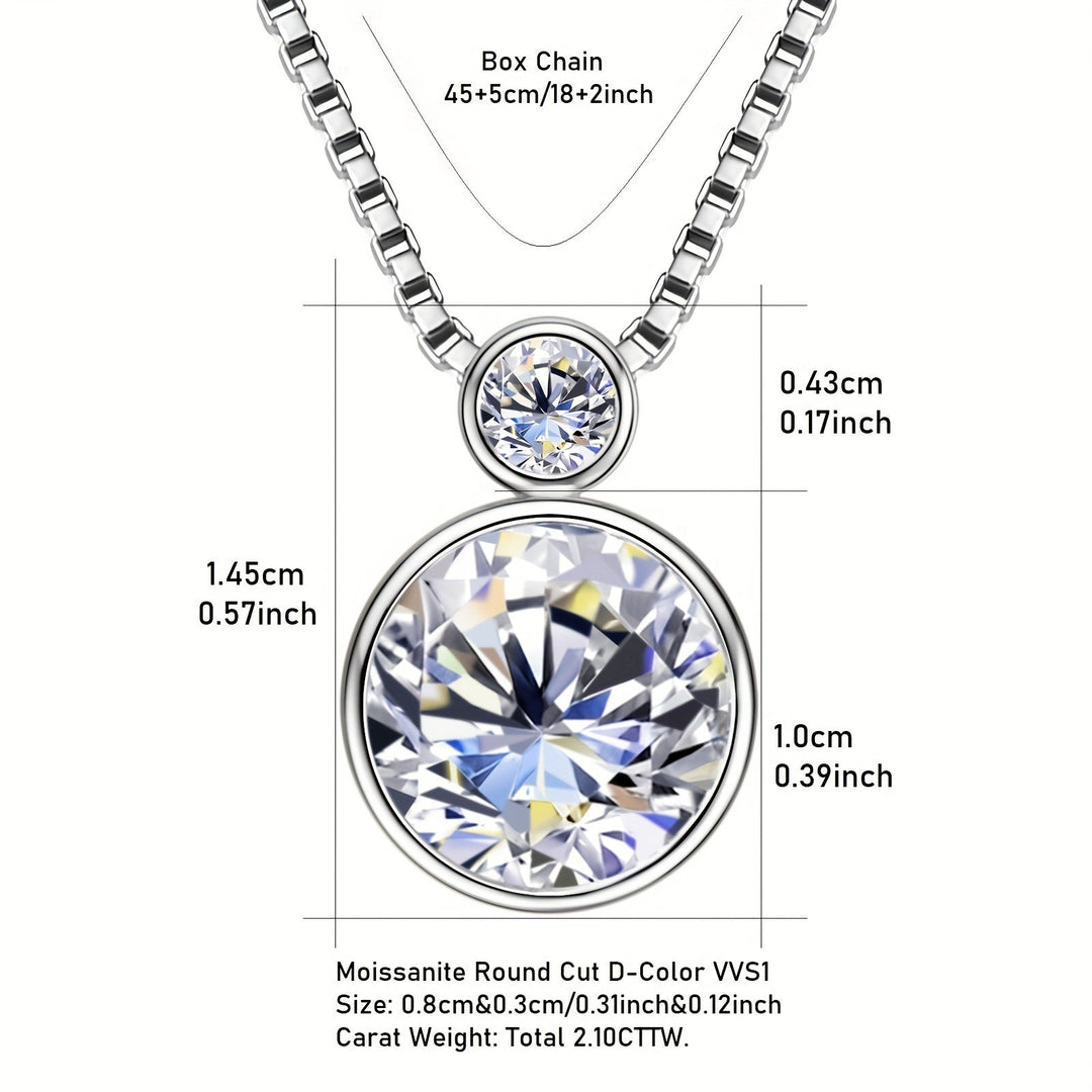 Elegant Moissanite Pendant Necklace