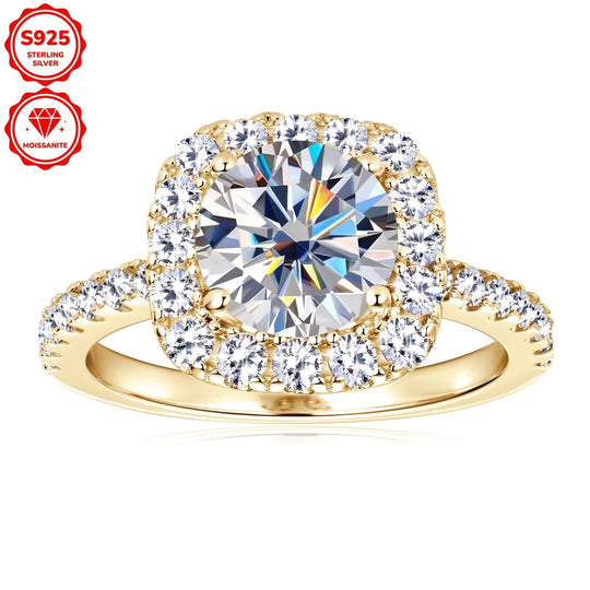 925 Silver Moissanite Engagement Ring
