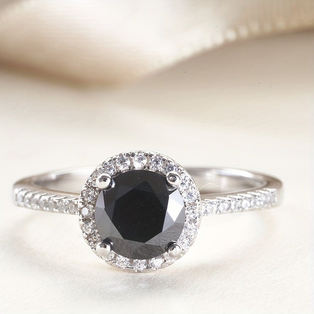 Sterling Moissanite Ring