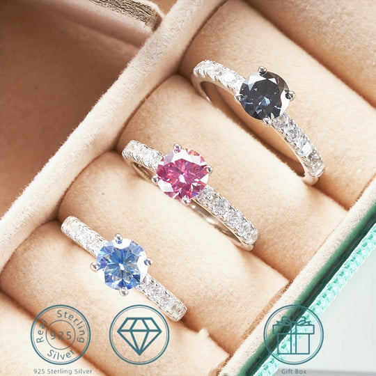 Moissanite Elegant Engagement Ring