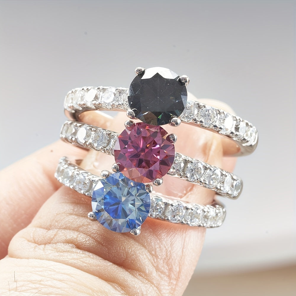 Moissanite Elegant Engagement Ring