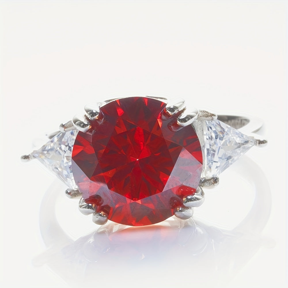 Gemstone Moissanite Engagement Ring