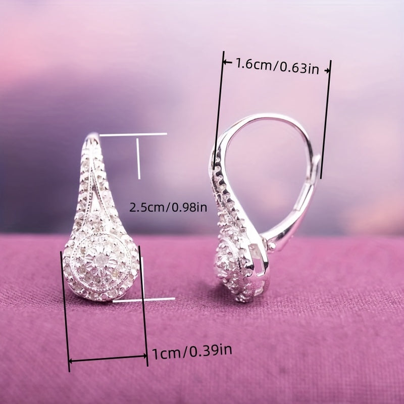 Luxury Cubic Zirconia Drop Earrings