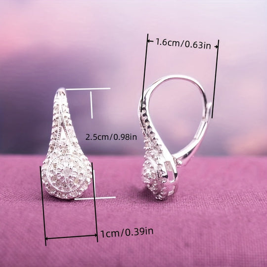 Luxury Cubic Zirconia Drop Earrings
