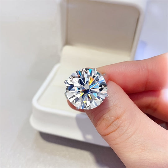 Timeless Radiant Moissanite Ring
