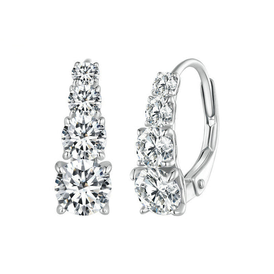 Carol four stone earrings
