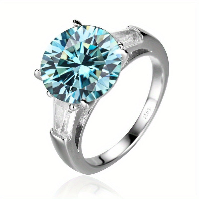 Multi-Color Moissanite Ring