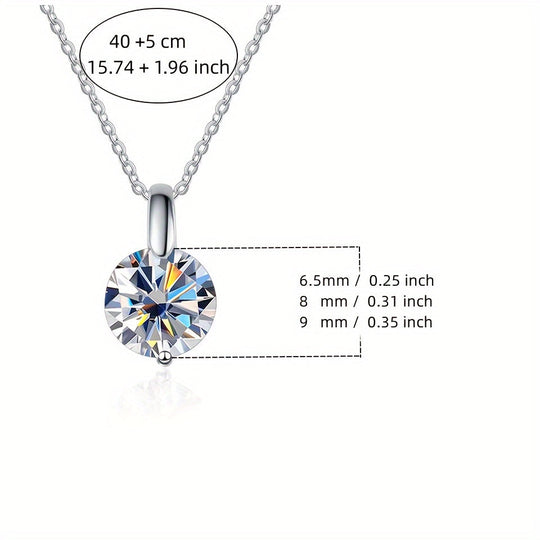 Elegant Multi-Color Moissanite Necklace