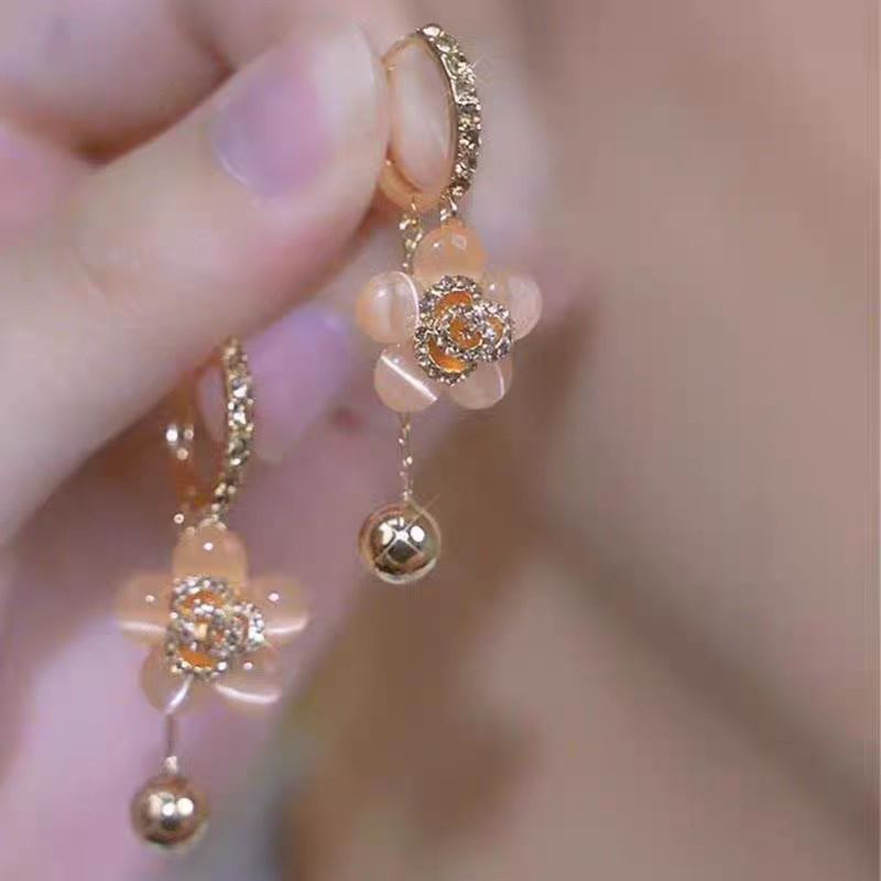 Flower Ball Earrings