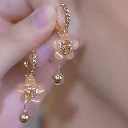 Flower Ball Earrings