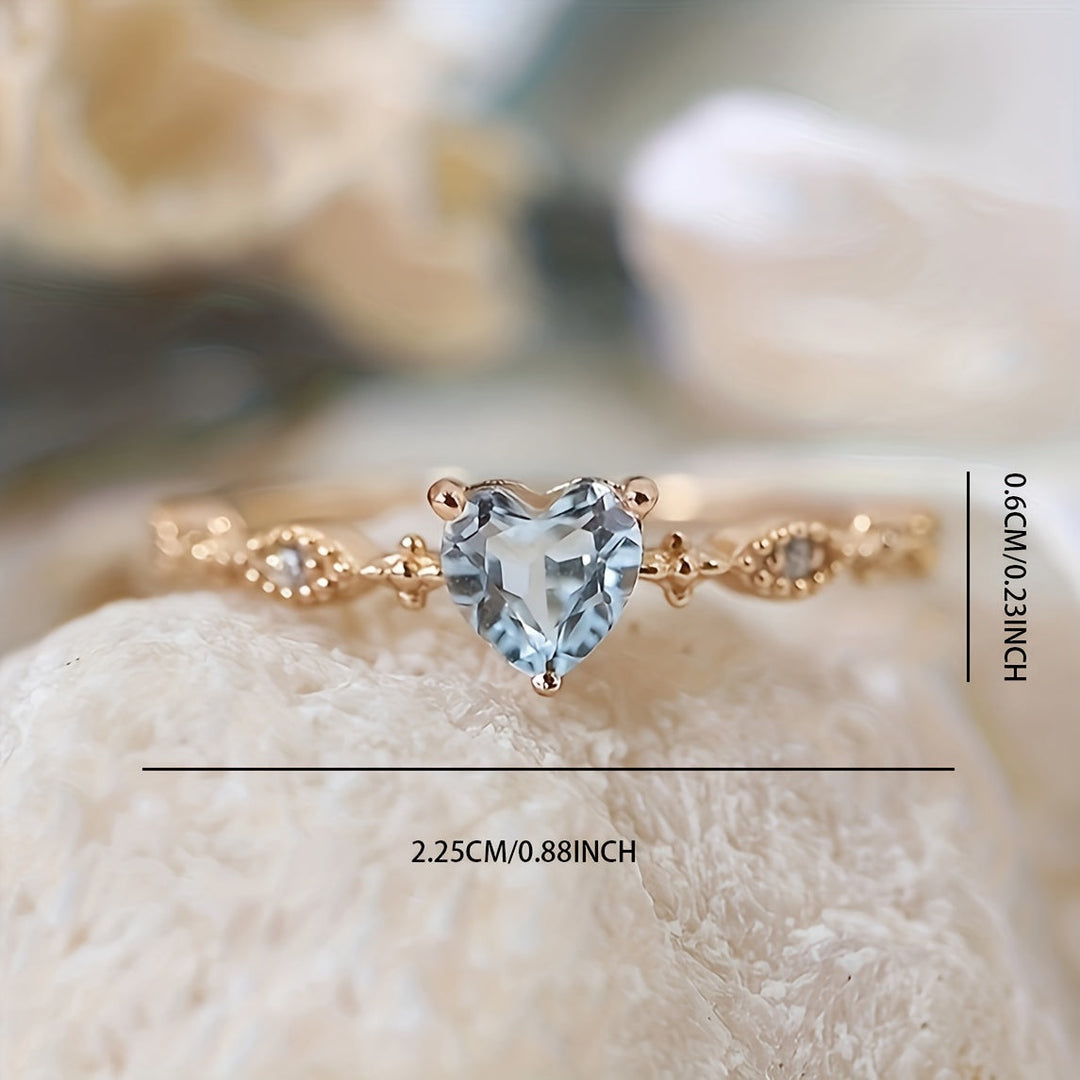 Elegant Vintage Heart-Shaped Ring