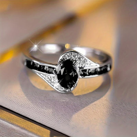 Black Infinity Ring