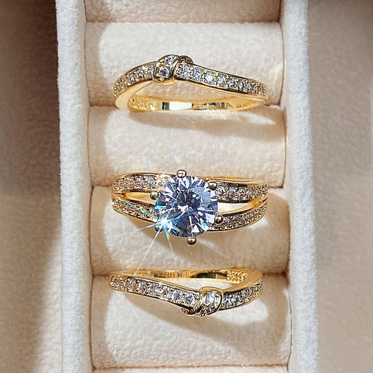 3-Piece Zirconia Ring Set