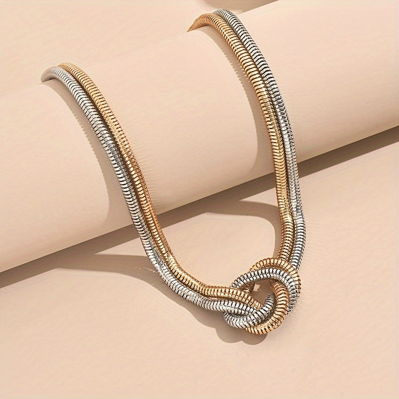 Versatile Multi-Layered Knot Design Necklace