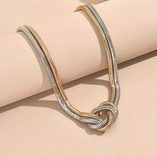 Versatile Multi-Layered Knot Design Necklace