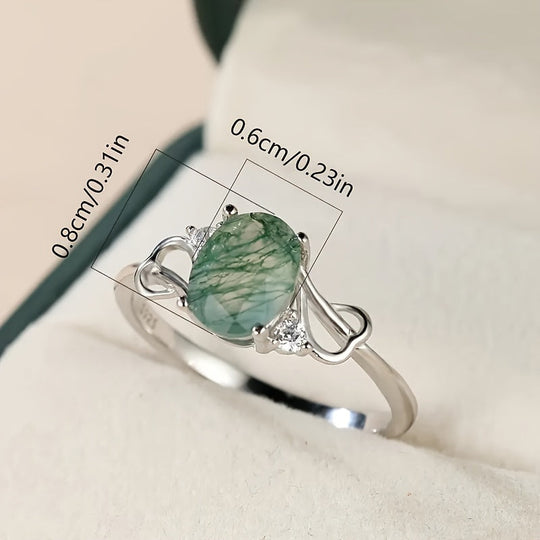 Moss Agate Ring