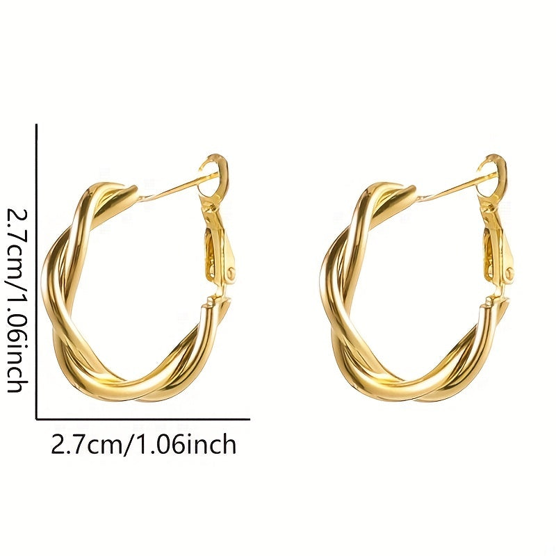 Simple Twist Earrings