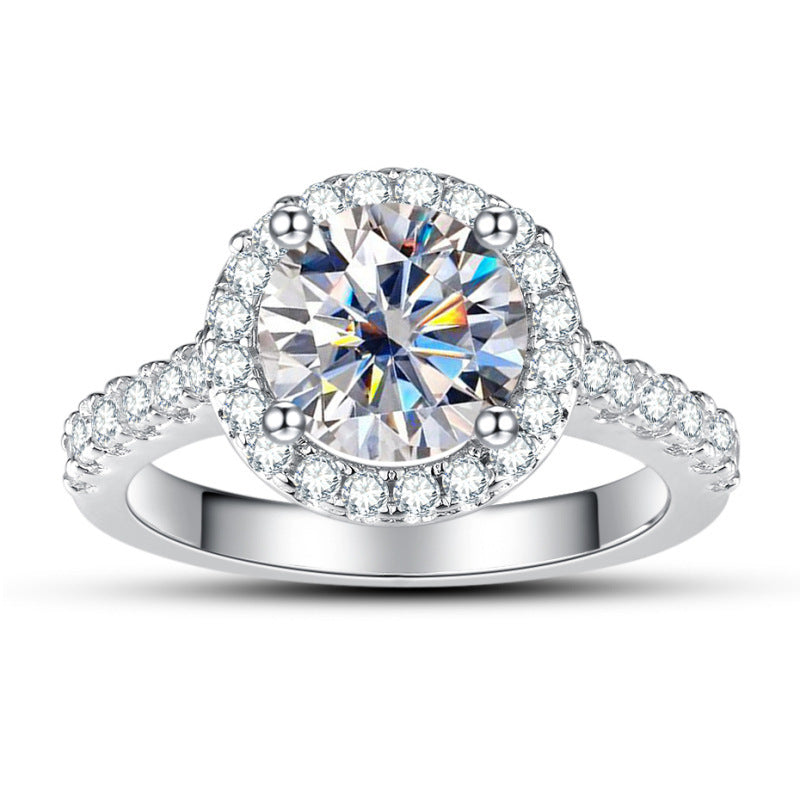 Sterling Moissanite Ring