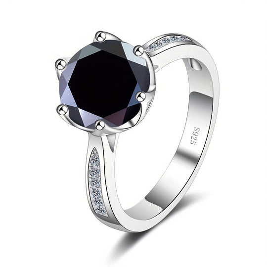 Moissanite Sterling Ring